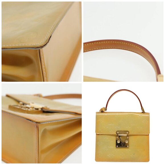 LOUIS VUITTON Monogram Vernis Spring Street Hand Bag Gris - Picture 9 of 15